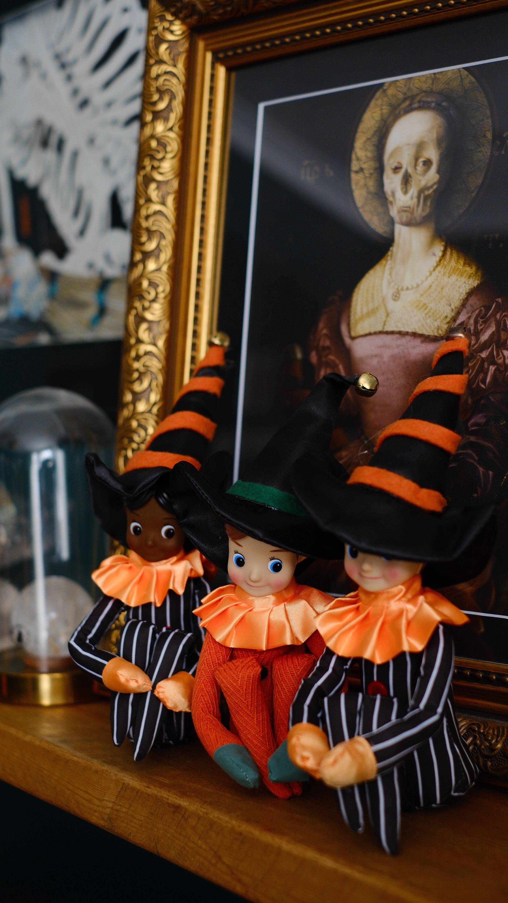 Halloween or Samhain Elf - Pinstripe (Brown Eyes)