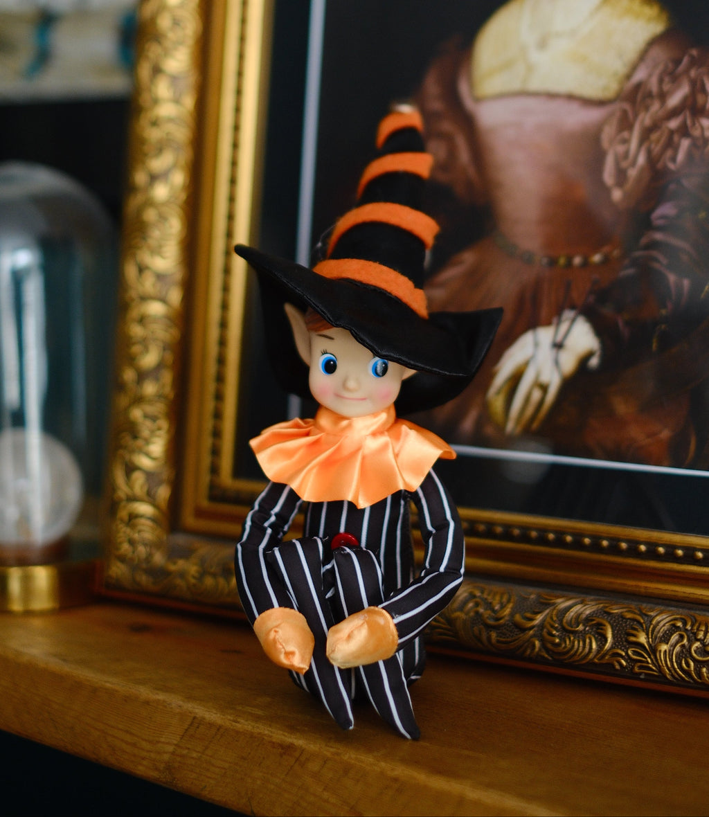 Halloween or Samhain Elf - Pinstripe (Blue Eyes)
