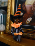 Halloween or Samhain Elf - Pinstripe (Brown Eyes)