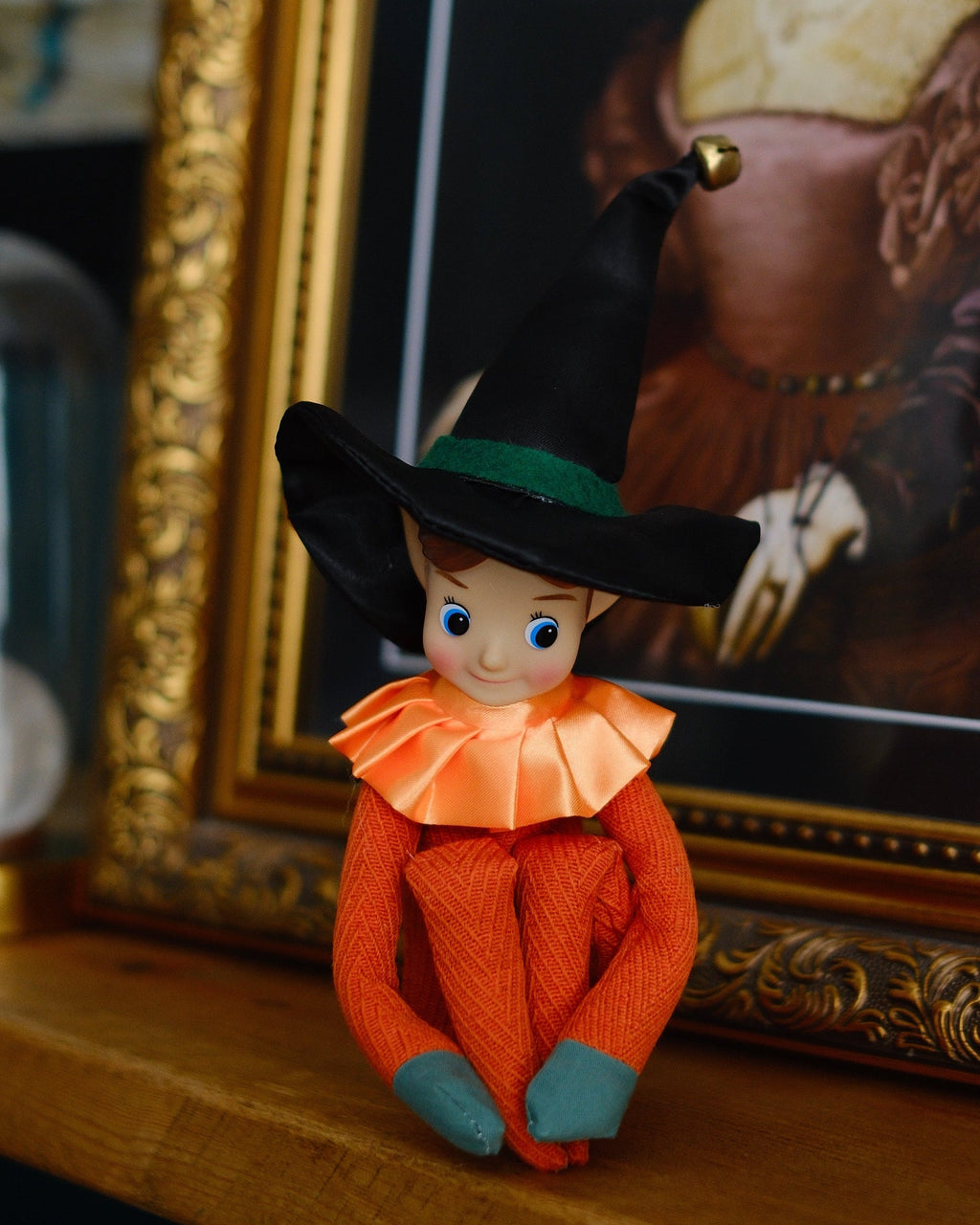 Halloween or Samhain Elf - Pumpkin (Blue Eyes)