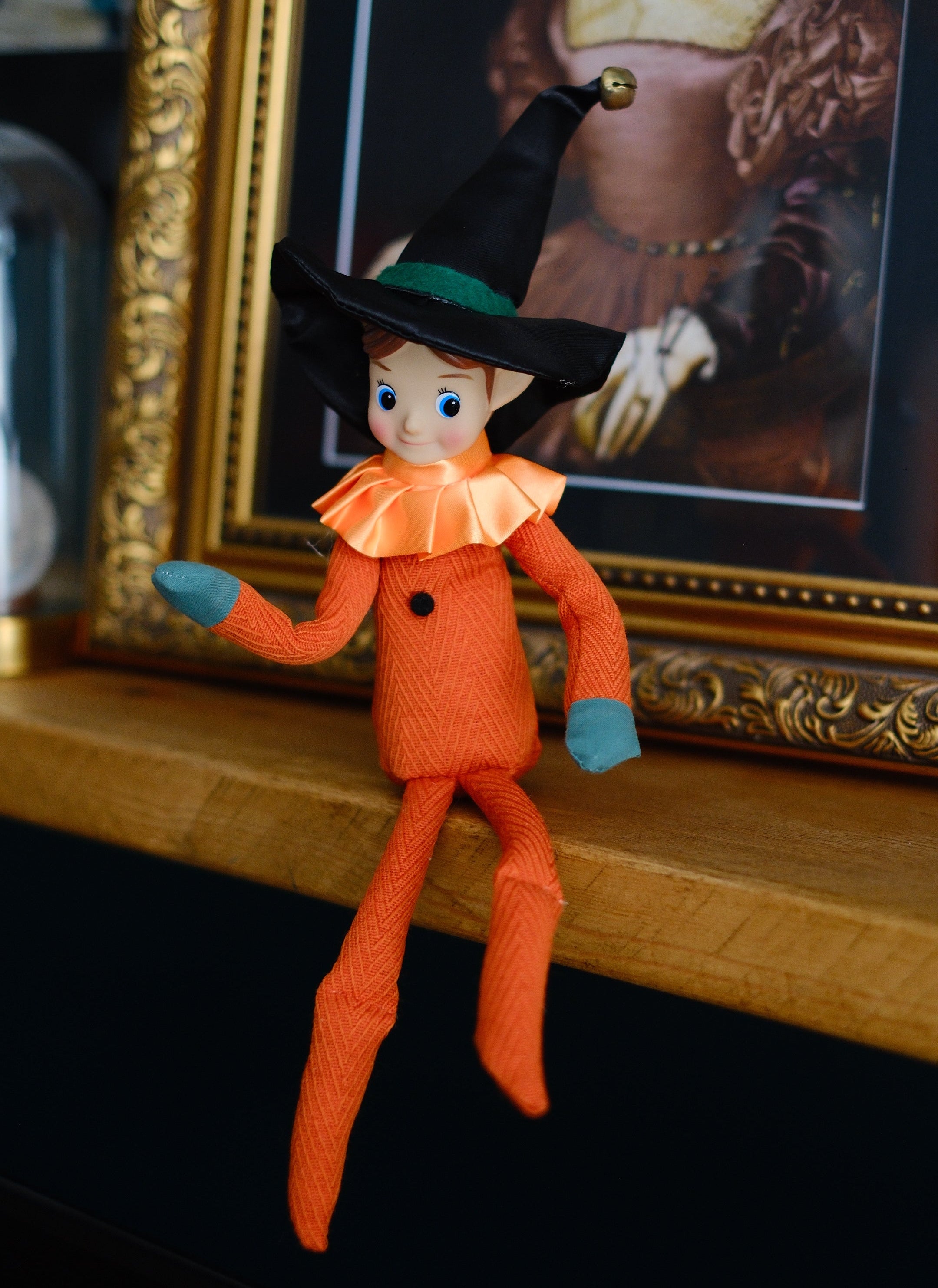 Halloween or Samhain Elf - Pumpkin (Blue Eyes)