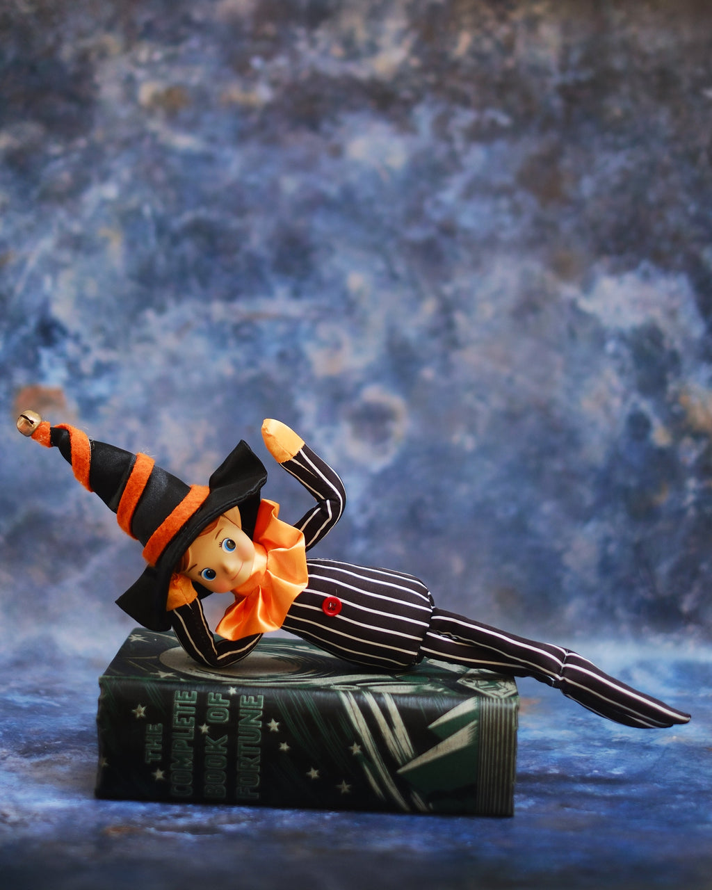 Vintage Style Halloween Elf Shelf Sitter Decoration