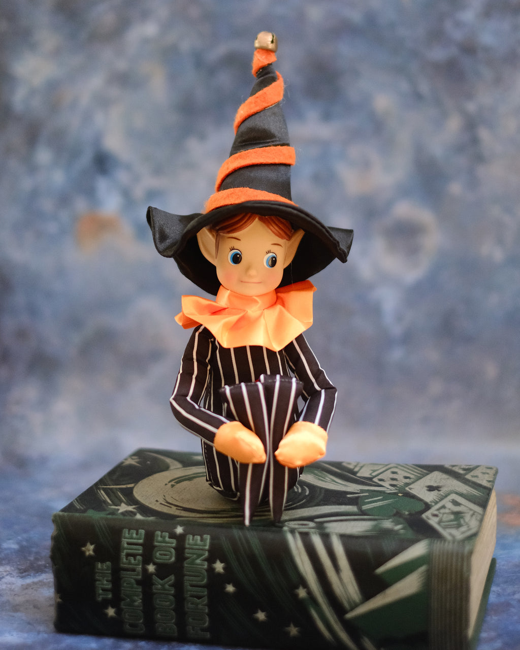 Vintage Style Halloween Elf Shelf Sitter Decoration