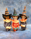 Vintage Style Halloween Elf Shelf Sitter Decoration